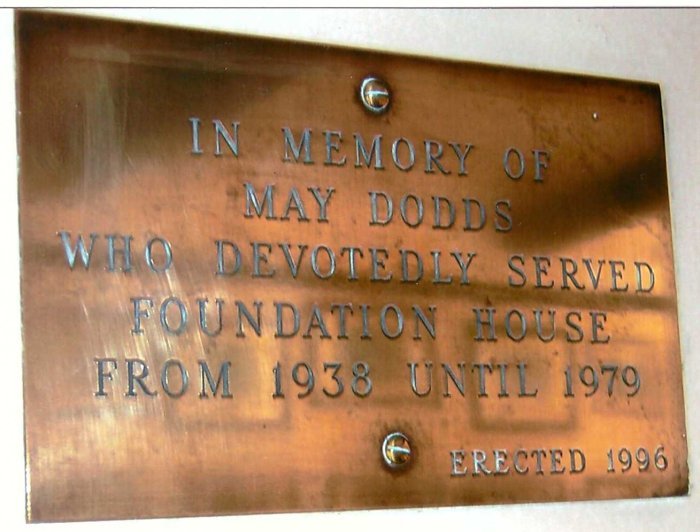 May Dodd's Plaque